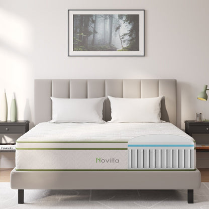 Materasso ibrido in memory foam Cool Gel Novilla da 12 pollici
