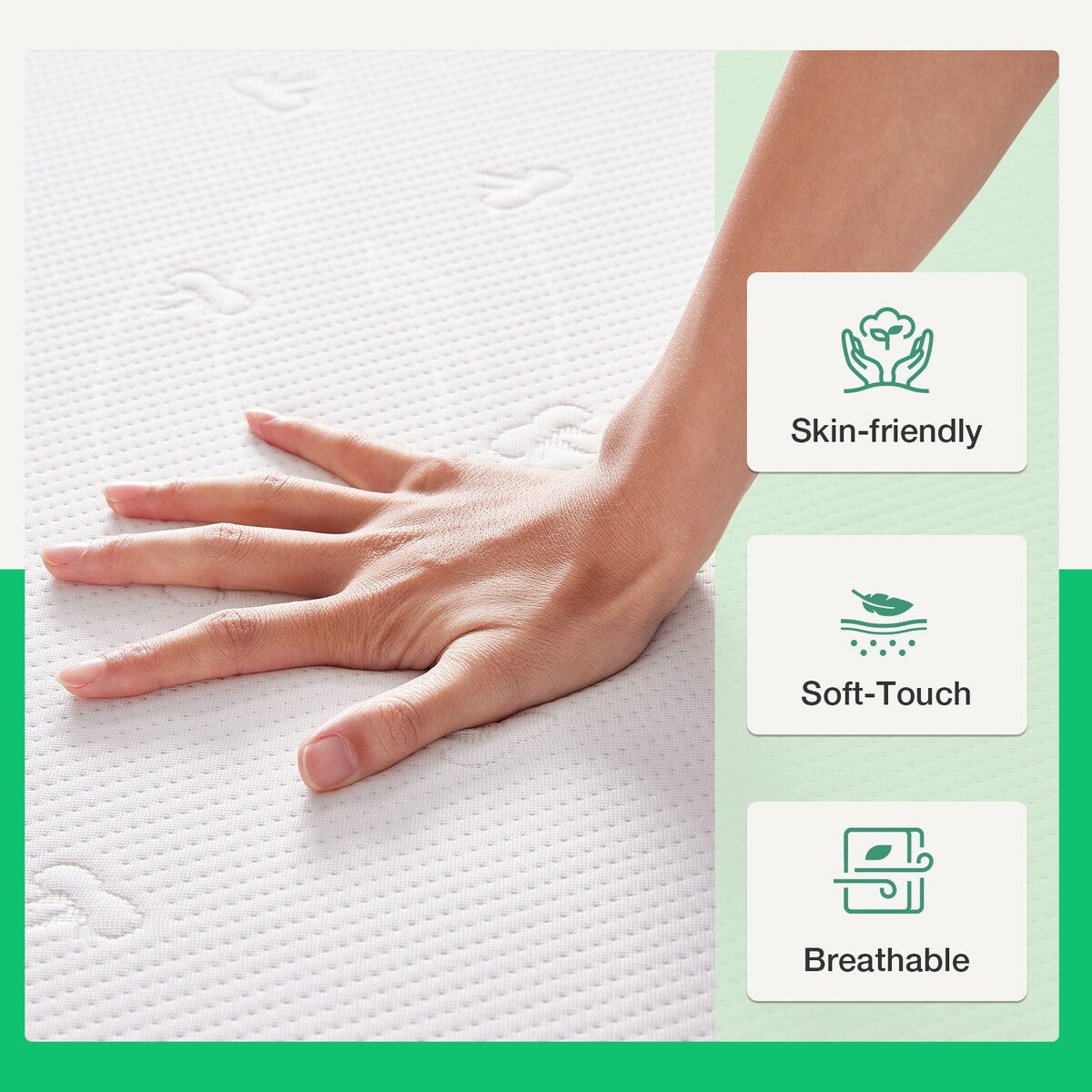 Materasso in memory foam Novilla da 12 pollici in gel fresco e rigido