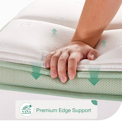 Materasso in schiuma ibrida a molle interne Novilla da 12 pollici