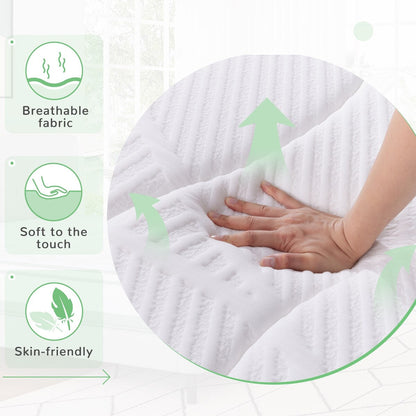 Materasso ibrido in memory foam e molle insacchettate Novilla da 8 pollici