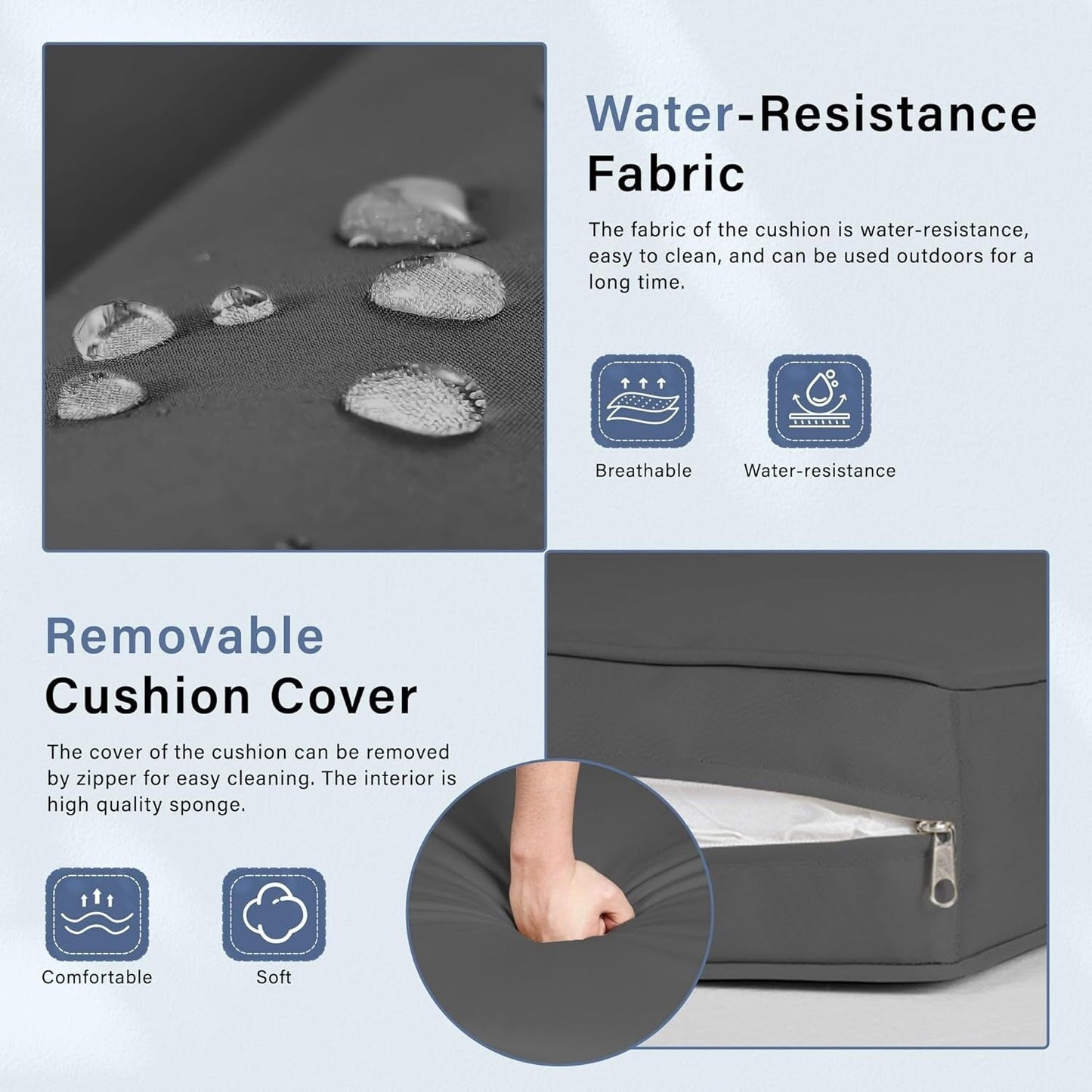 Set da conversazione per patio esterno Nuon da 4/5 pezzi, divano letto in vimini con baldacchino di Havenside Home