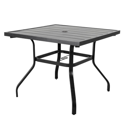 Set da pranzo da esterno Nuu Garden da 5 pezzi con sedie girevoli e cuscini