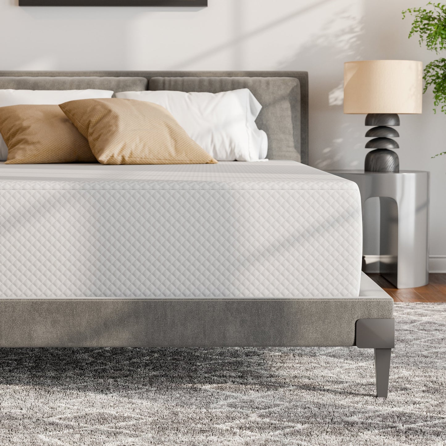 Materasso in memory foam O-Sleep 12 Gel in scatola con CertiPUR-US e OEKO-TEX