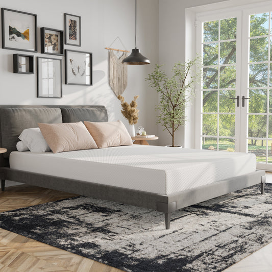 Materasso in memory foam O-Sleep 8 Gel in scatola con CertiPUR-US e OEKO-TEX