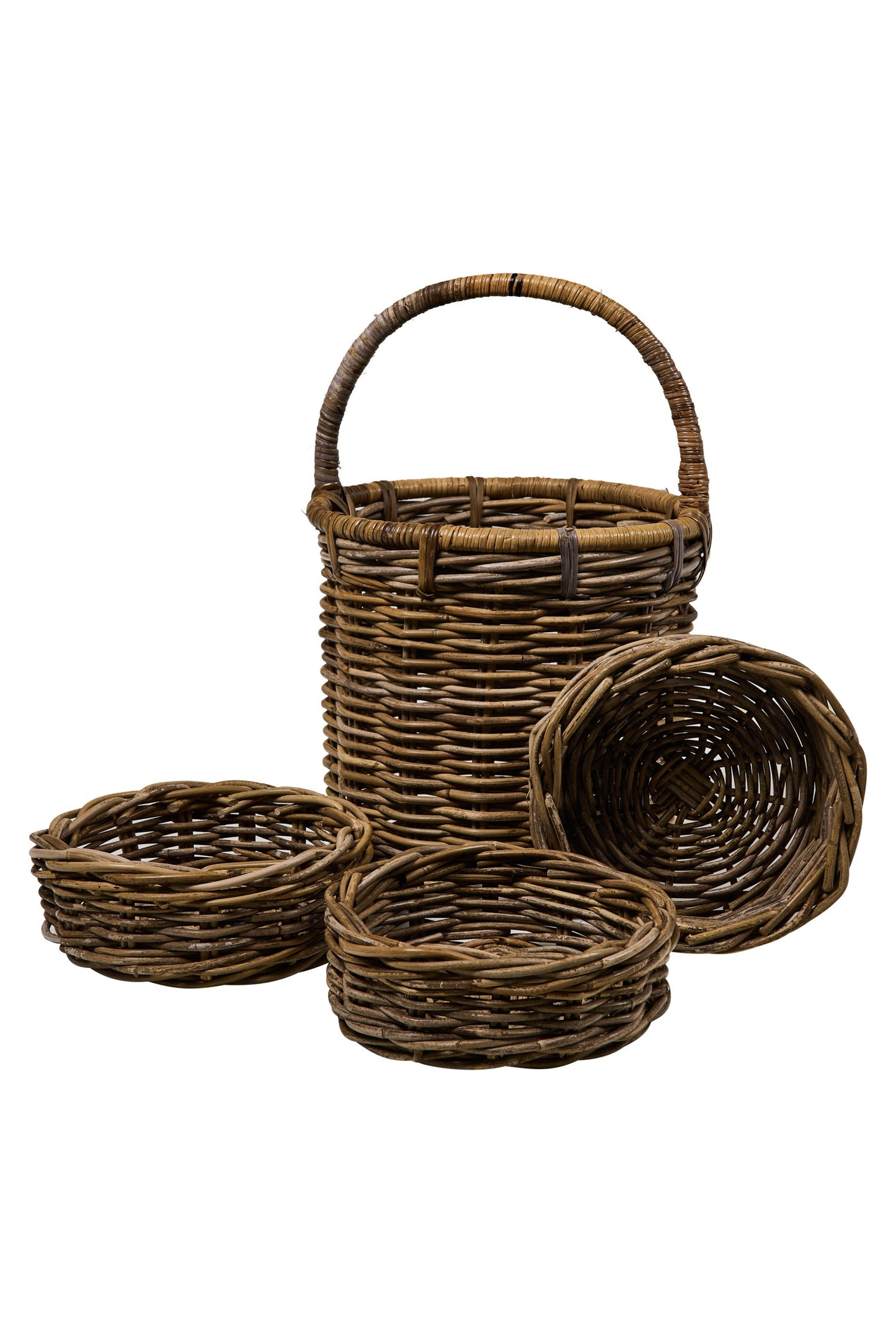 Rush Weaves - Cesta Con Manico Con 3 Cestini Set 1/4