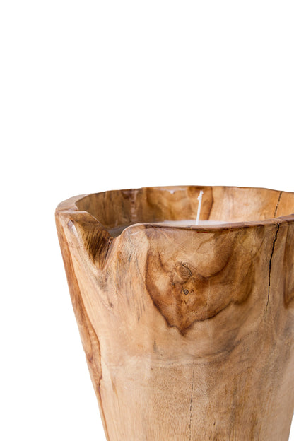 Rush Waves - Candela in Legno Cilindrico