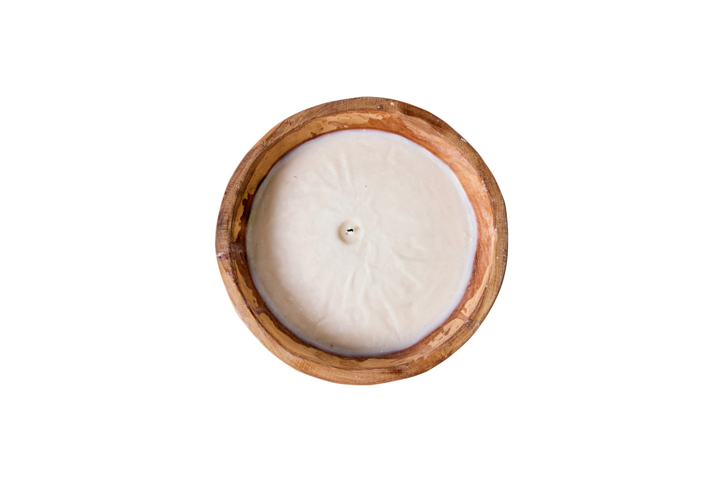 Rush Waves - Candela in Legno Rotonda Piccola