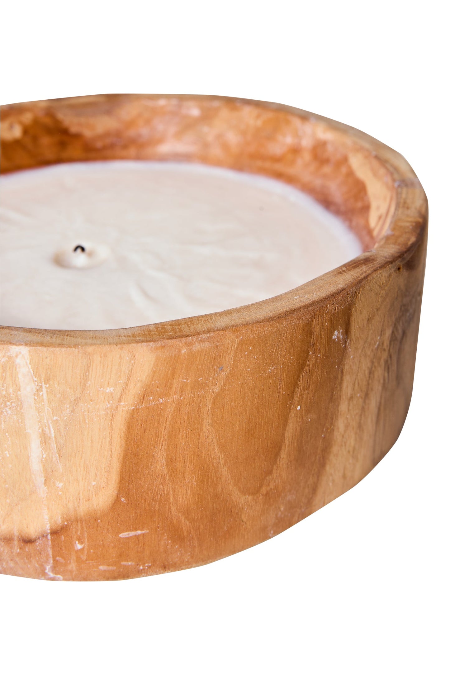 Rush Waves - Candela in Legno Rotonda Piccola