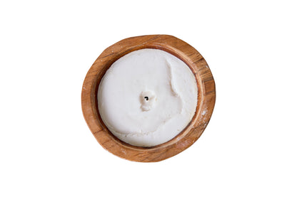 Rush Waves - Candela in Legno Tonda Piccola