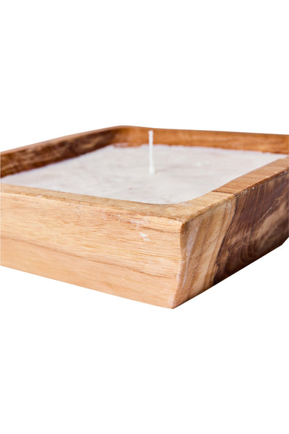 Rush Waves - Candela Quadrato in Legno