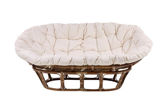 Colombo - Divano in rattan con cuscino