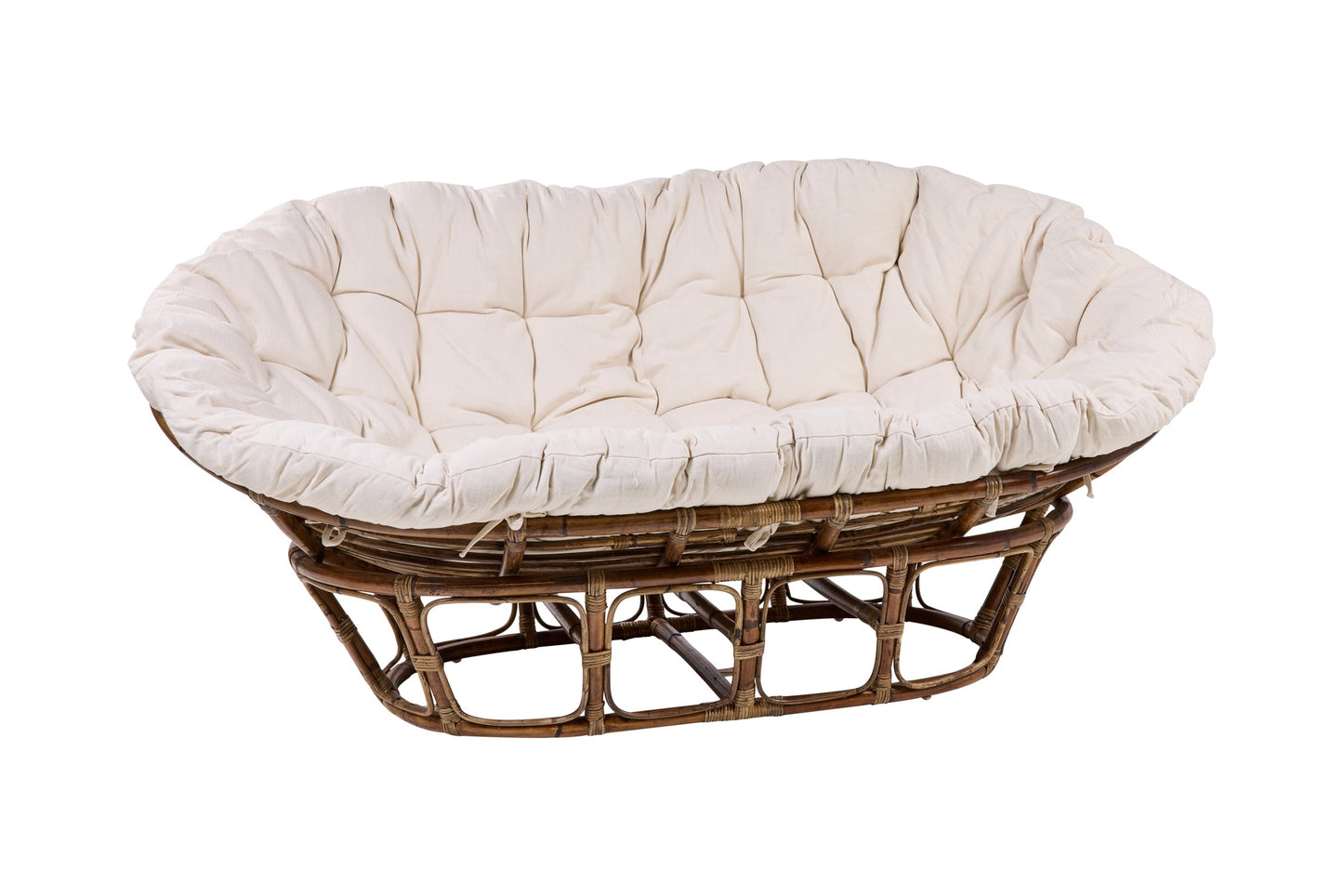 Colombo - Divano in rattan con cuscino