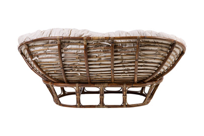 Colombo - Divano in rattan con cuscino