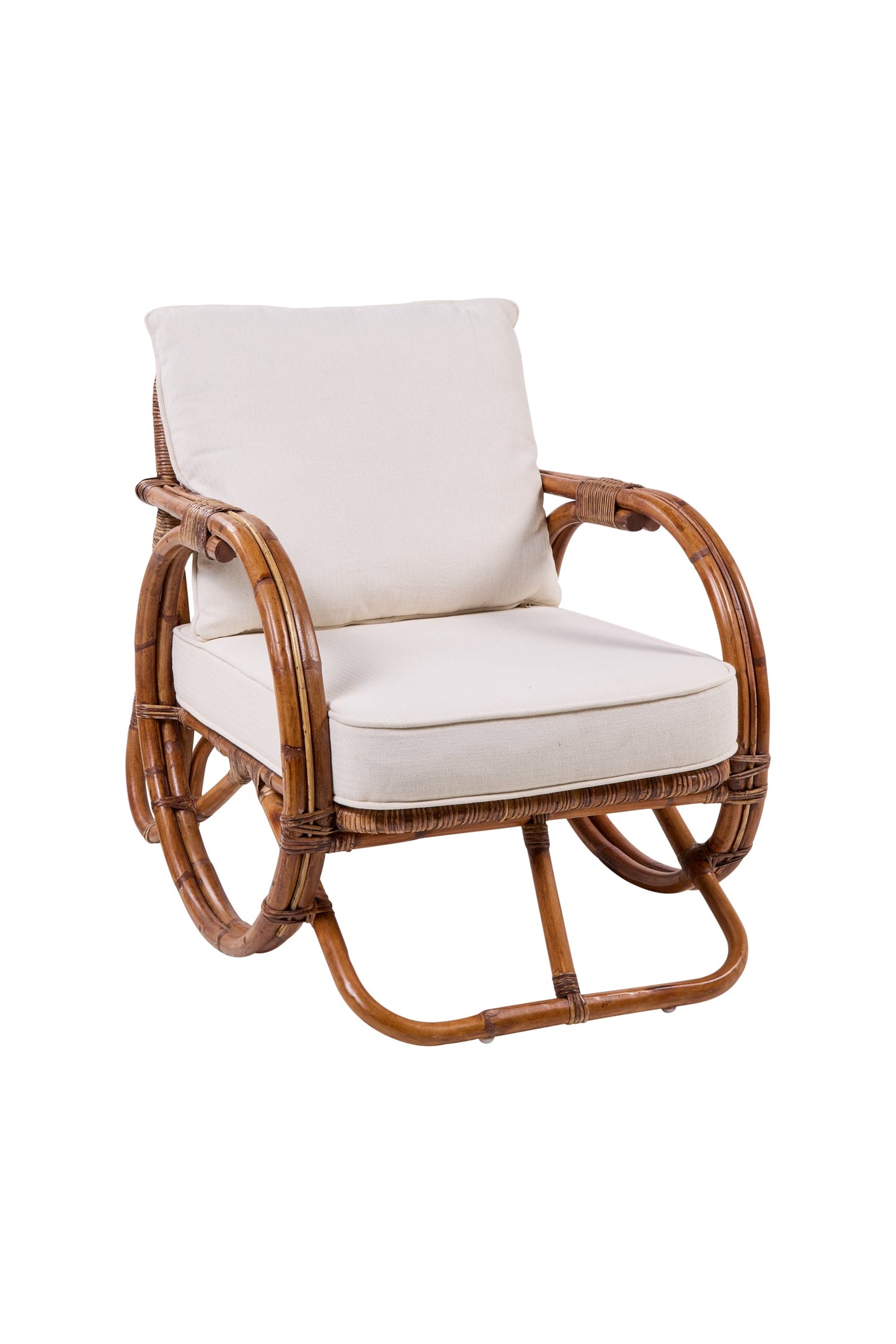 Michelle - Poltrona Rattan Con Cuscino