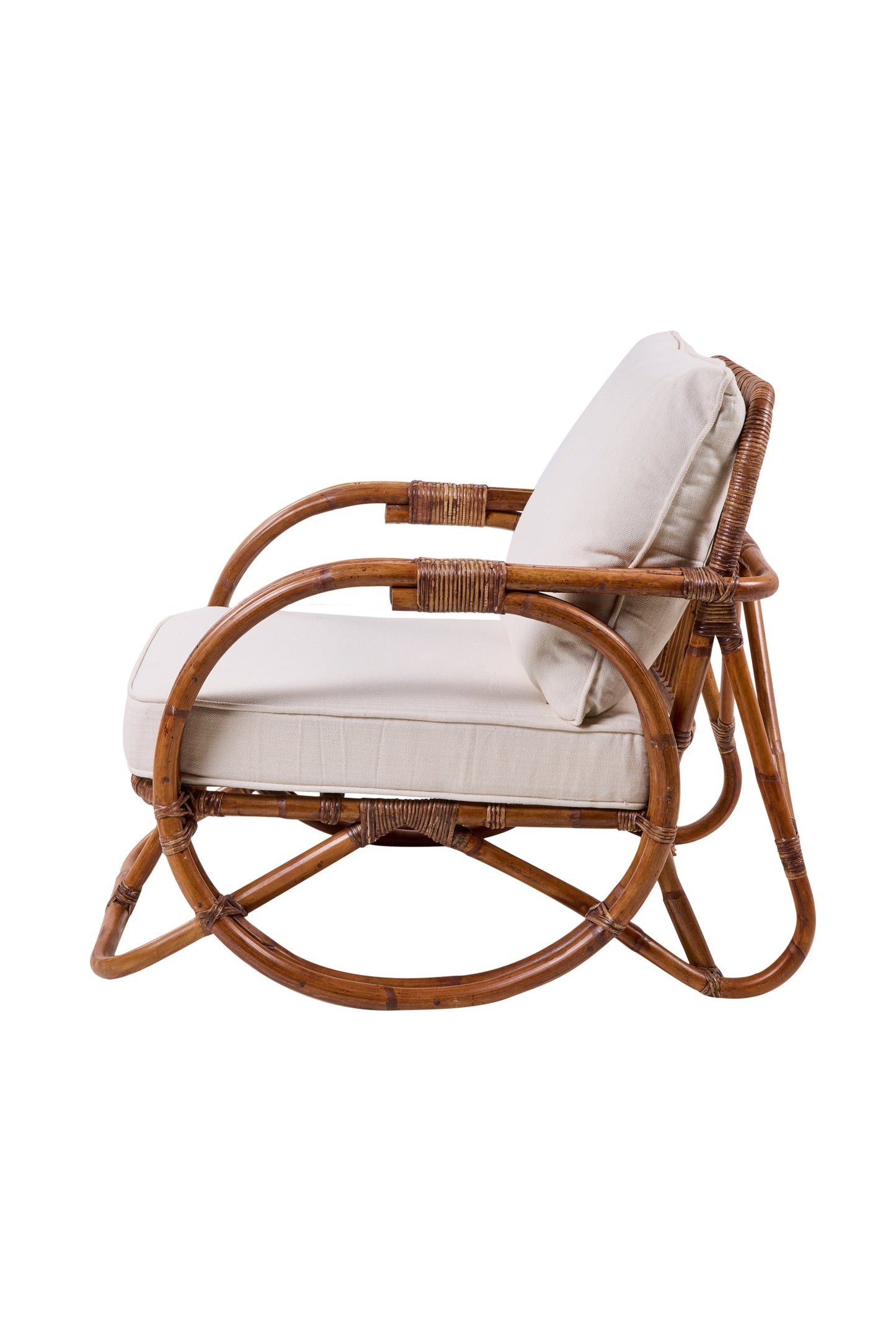 Michelle - Poltrona Rattan Con Cuscino