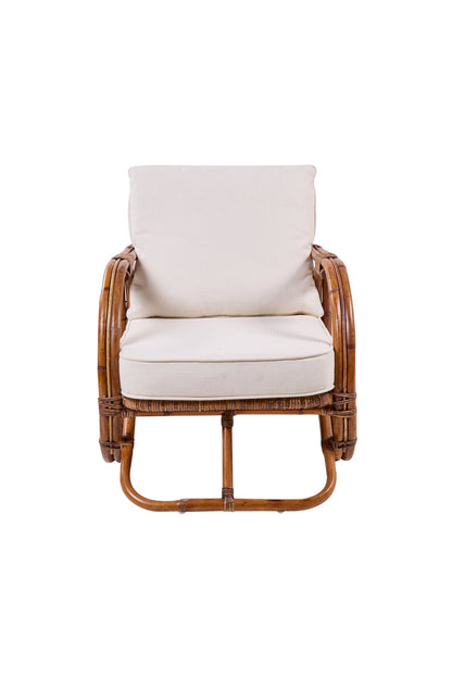 Michelle - Poltrona Rattan Con Cuscino