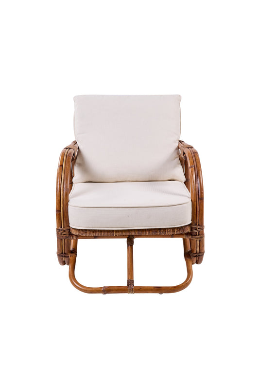 Michelle - Poltrona Rattan Con Cuscino