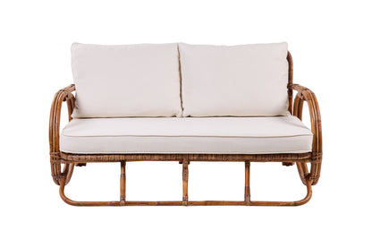 Niccolò - Divano in rattan con cuscino