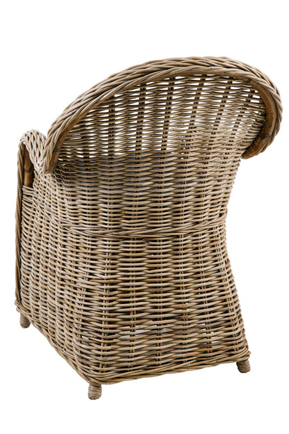Teodora - Poltrona Rattan Con Cuscino