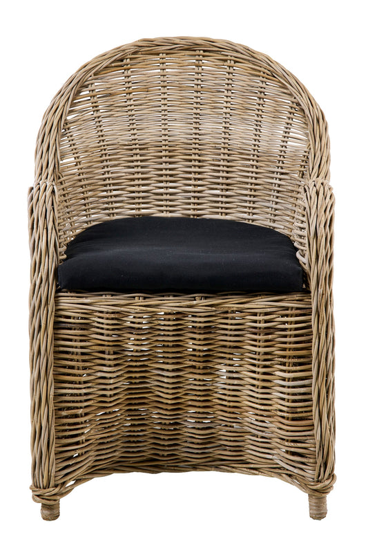 Teodora - Poltrona Rattan Con Cuscino