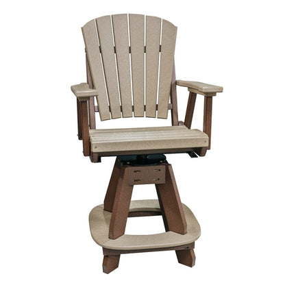 Set da pranzo rotondo da cinque pezzi OS Home and Office in Weatherwood su base marrone Tudor