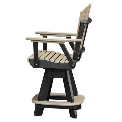 Set da pranzo quadrato da cinque pezzi OS Home and Office in Weatherwood su base nera