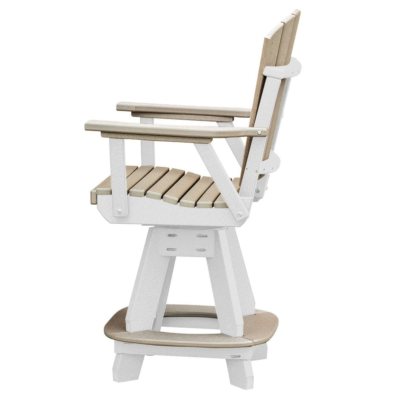 Set da pranzo quadrato da cinque pezzi OS Home and Office in Weatherwood su base bianca