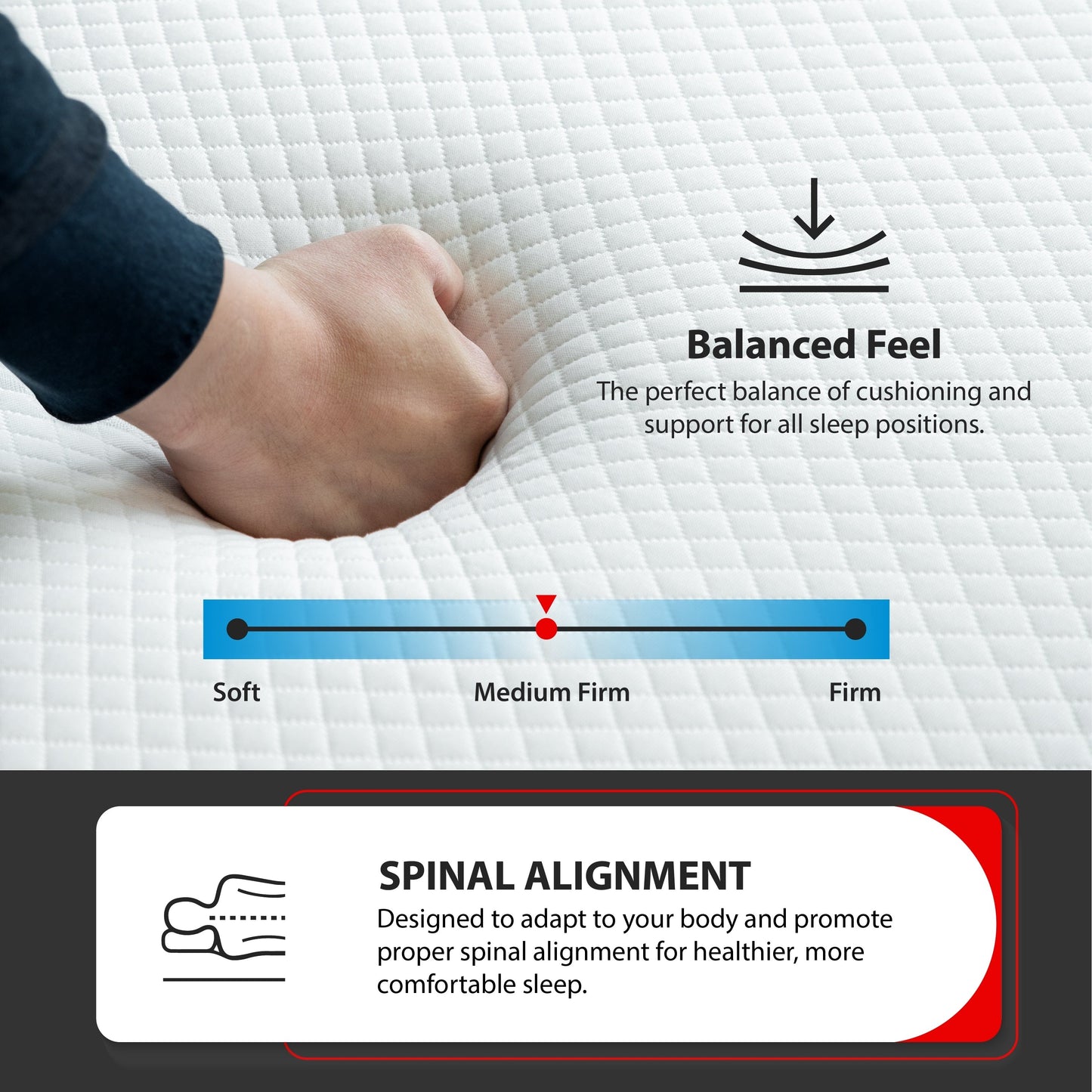 Materasso in memory foam O-Sleep 12 Gel in scatola con CertiPUR-US e OEKO-TEX