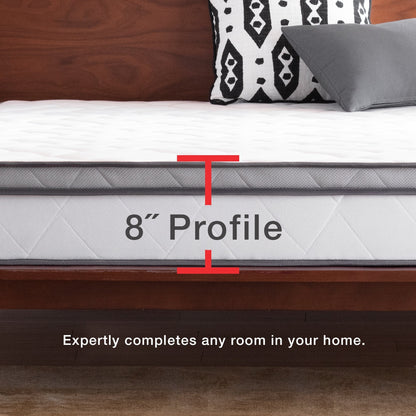 Materasso ibrido in memory foam e molle interne OSleep da 8 pollici