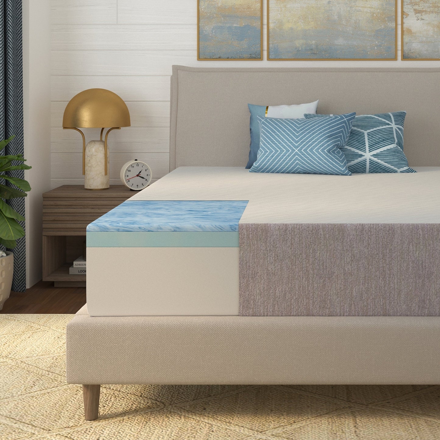 Seleziona il materasso di lusso in memory foam gel da 12 pollici di media rigidità