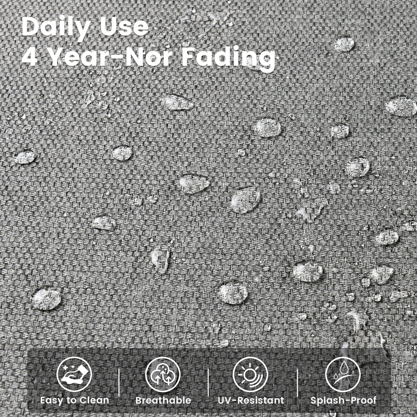 OVIOS Set di 11 sedie girevoli in vimini per esterni con tavolo da fuoco