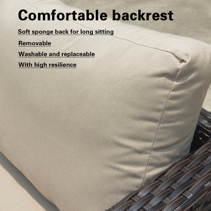 Set da conversazione per mobili da giardino OVIOS in tessuto Sunbrella e Olefin da 12 pezzi