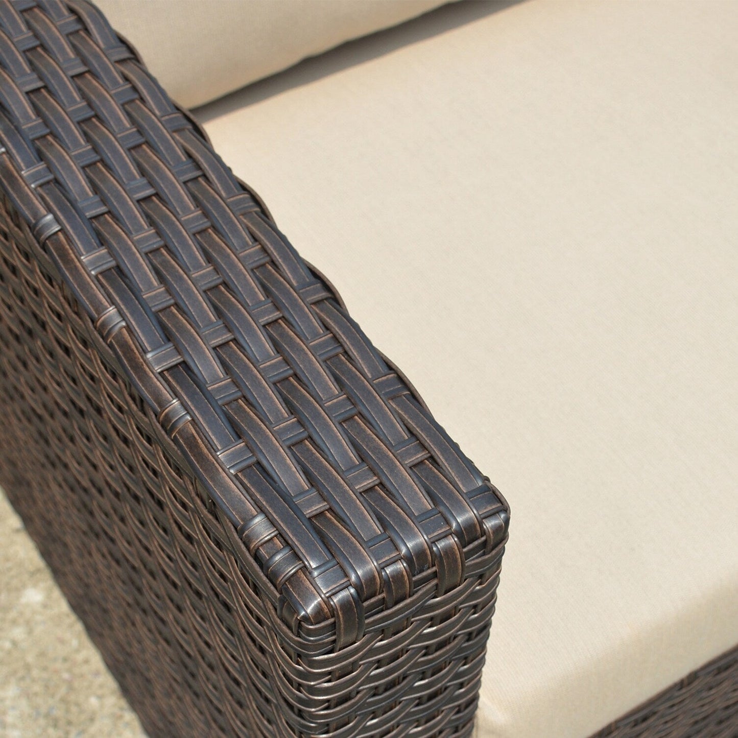 Set da conversazione per mobili da giardino OVIOS in tessuto Sunbrella e Olefin da 12 pezzi