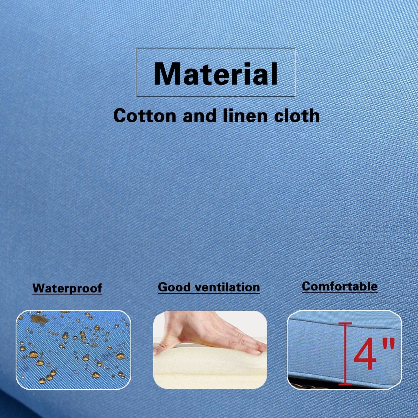 Set da conversazione per mobili da giardino OVIOS in tessuto Sunbrella e Olefin da 12 pezzi