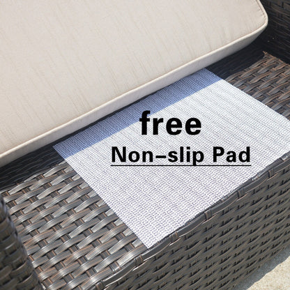 Set da conversazione per mobili da giardino OVIOS in tessuto Sunbrella e Olefin da 12 pezzi