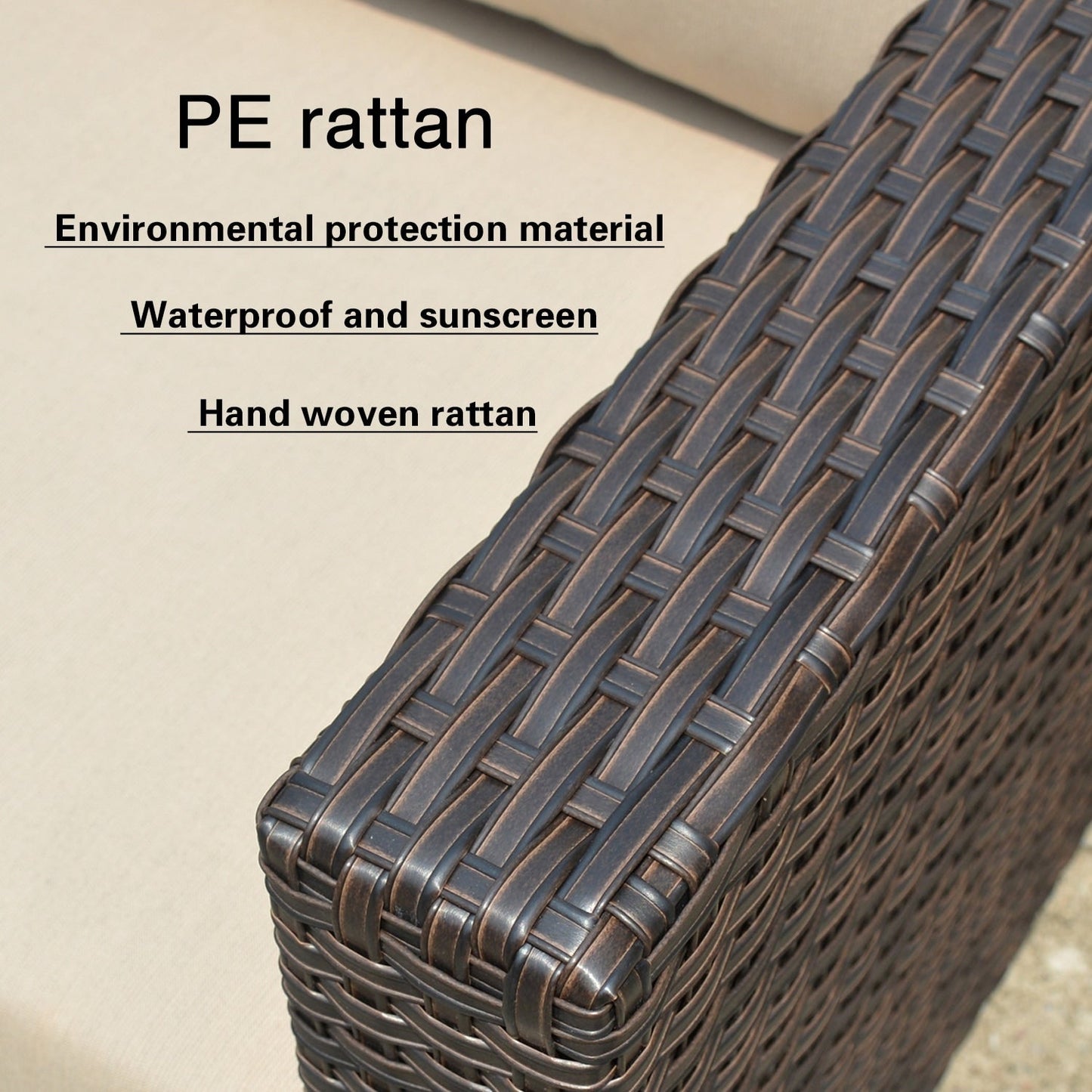 Set da conversazione per mobili da giardino OVIOS in tessuto Sunbrella e Olefin da 12 pezzi