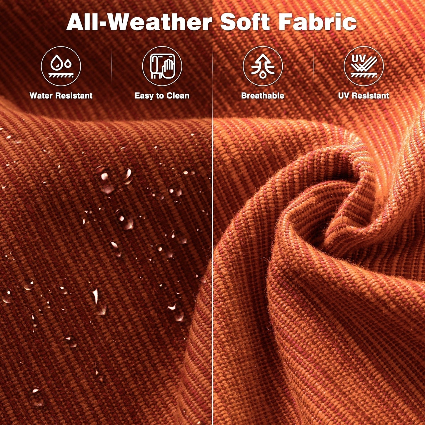 Set di 2 sedie da giardino in vimini OVIOS