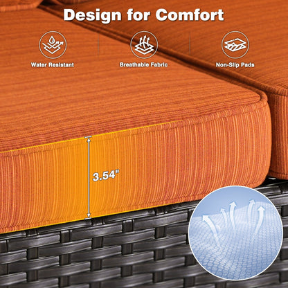 Set di 2 sedie da giardino in vimini OVIOS