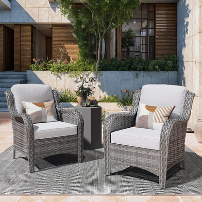 Set di 2 sedie da giardino in vimini OVIOS