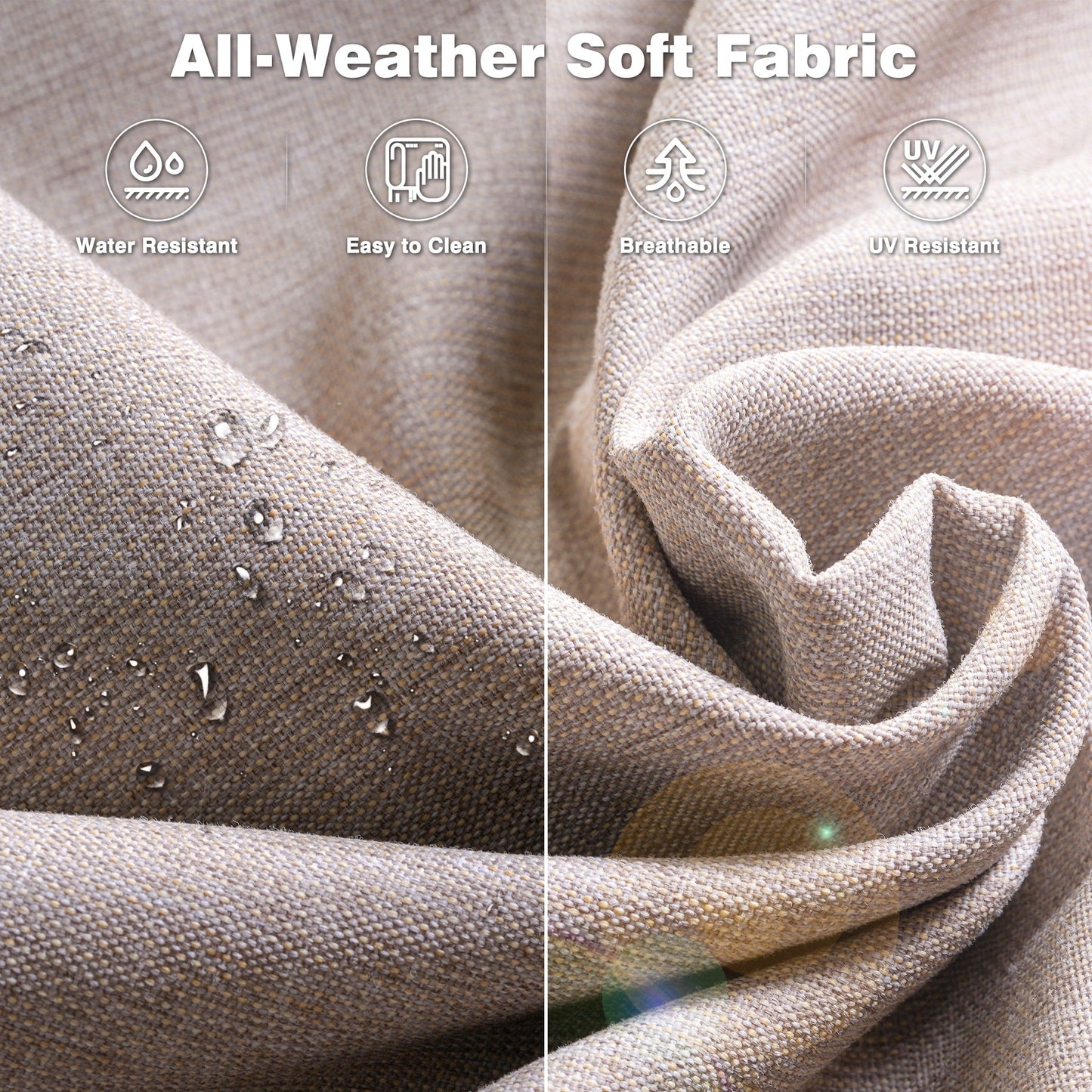 Set di 2 sedie da giardino in vimini OVIOS