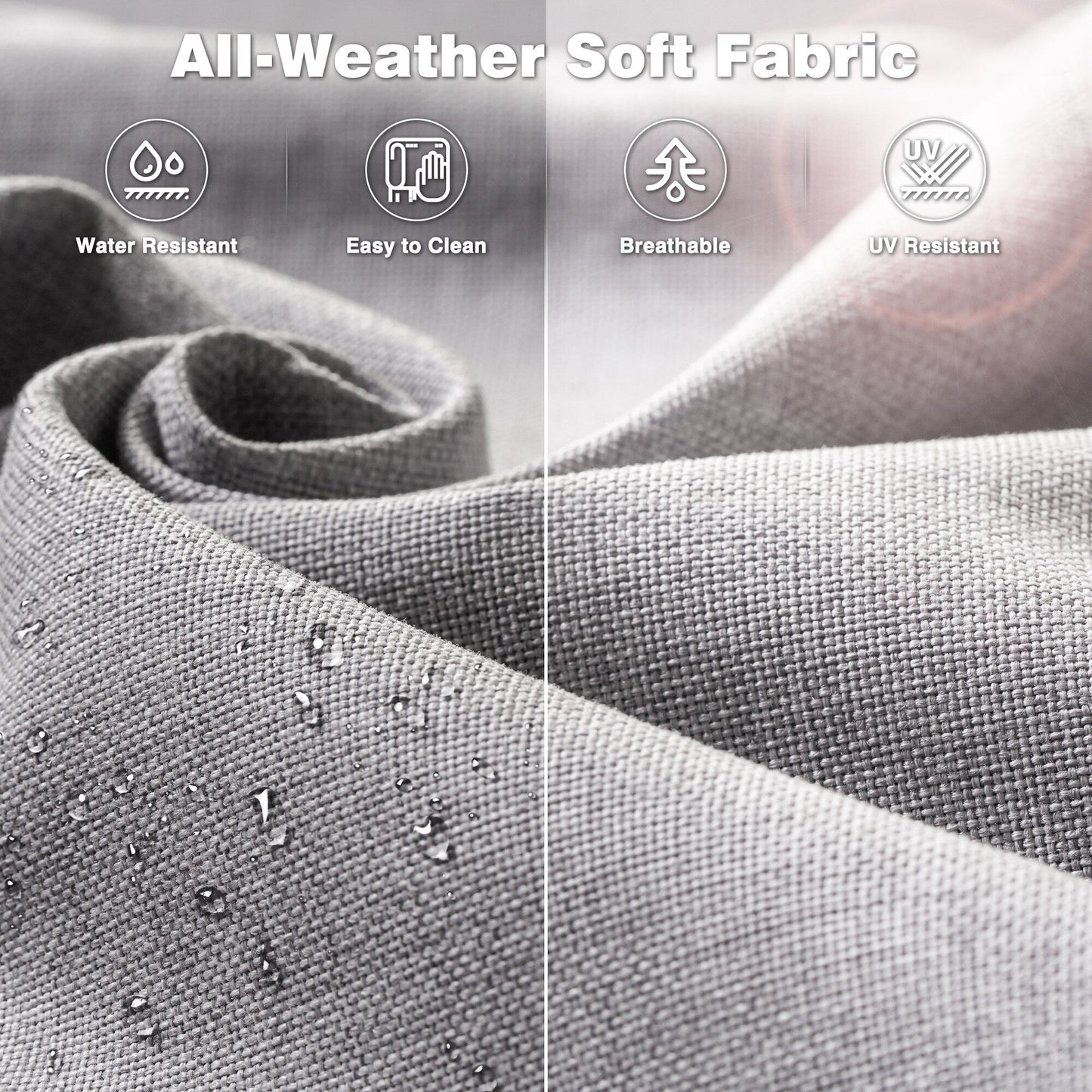 Set di 2 sedie da giardino in vimini OVIOS