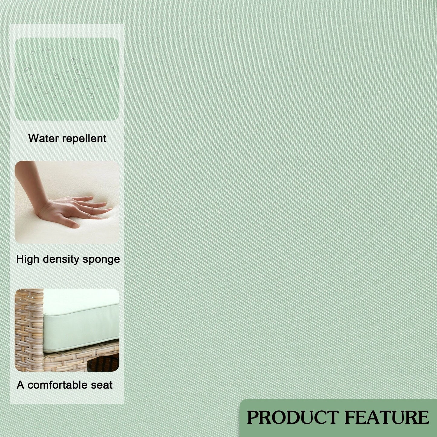 Set di 3 sedie girevoli in vimini per mobili da giardino adatti agli animali domestici OVIOS