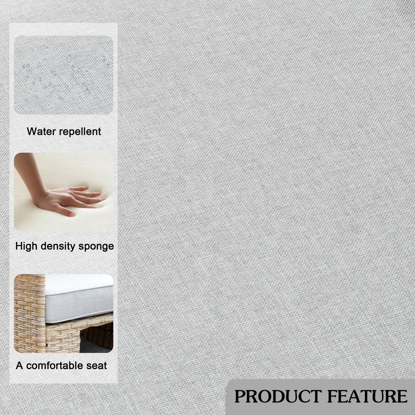 Set di 3 sedie girevoli in vimini per mobili da giardino adatti agli animali domestici OVIOS