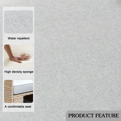 Set di 3 sedie girevoli in vimini per mobili da giardino adatti agli animali domestici OVIOS