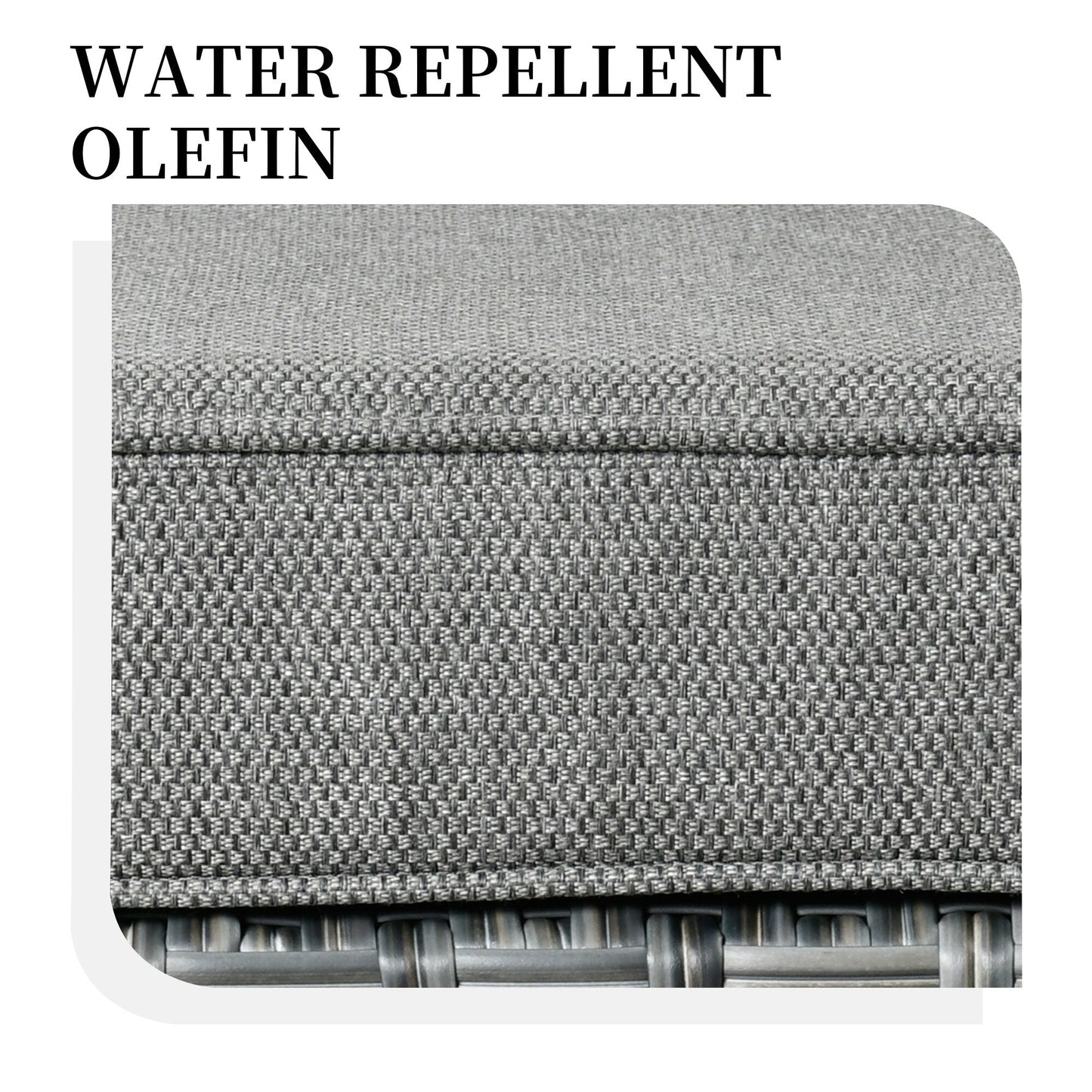 Set di 3 sedie girevoli in vimini per mobili da giardino adatti agli animali domestici OVIOS