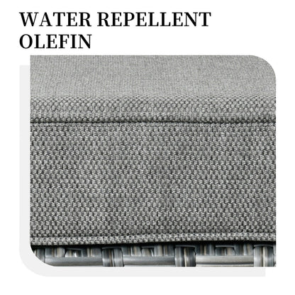 Set di 3 sedie girevoli in vimini per mobili da giardino adatti agli animali domestici OVIOS