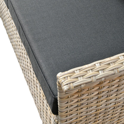 Set di 3 sedie girevoli in vimini per mobili da giardino adatti agli animali domestici OVIOS