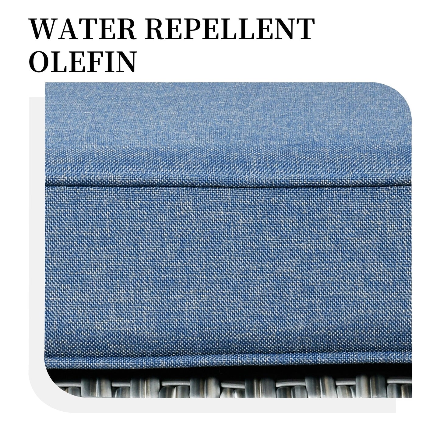 Set di 3 sedie girevoli in vimini per mobili da giardino adatti agli animali domestici OVIOS