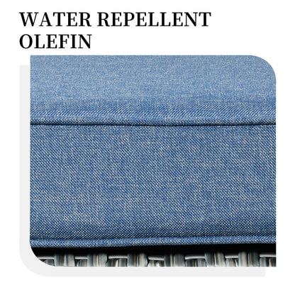 Set di 3 sedie girevoli in vimini per mobili da giardino adatti agli animali domestici OVIOS