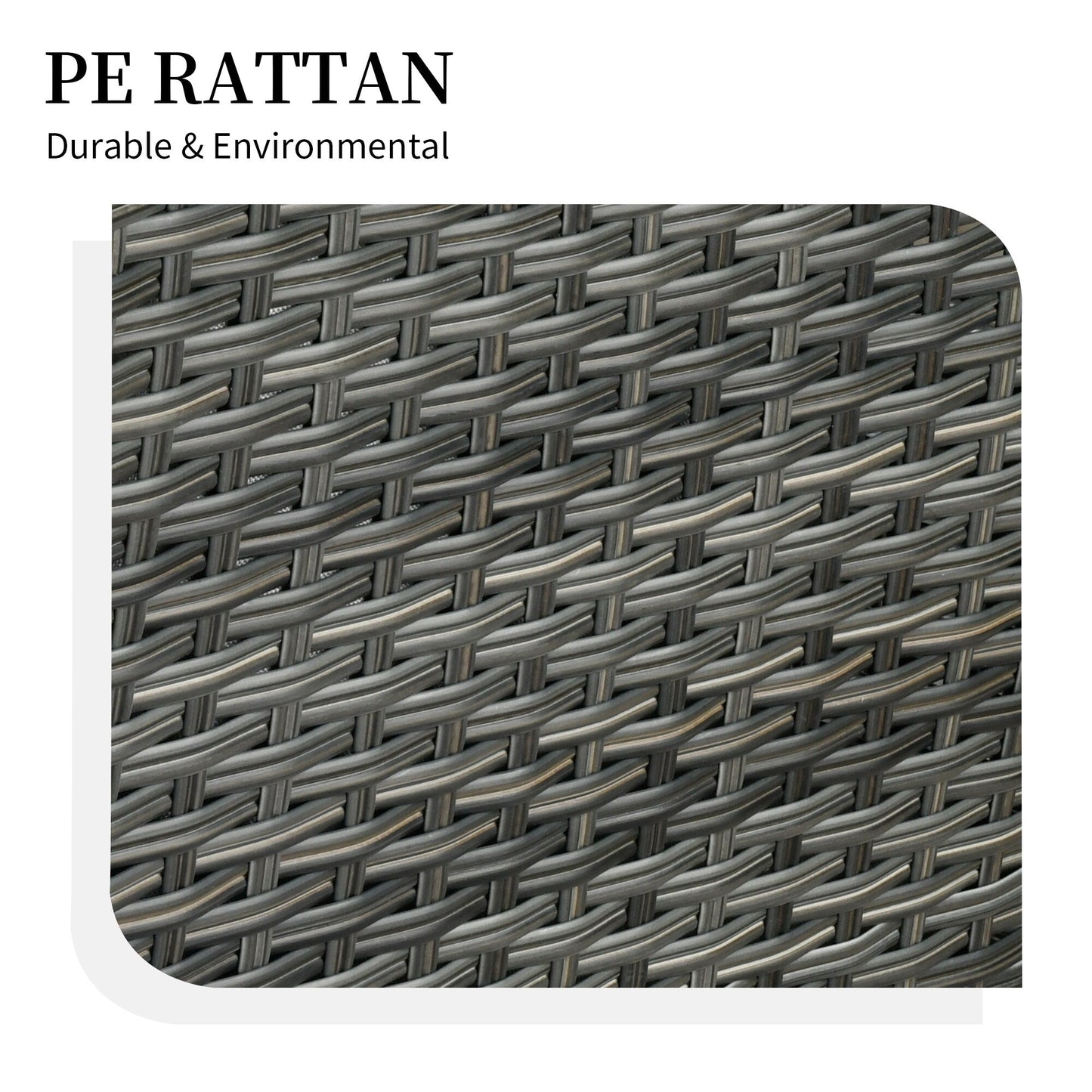 Set di 3 sedie girevoli in vimini per mobili da giardino adatti agli animali domestici OVIOS